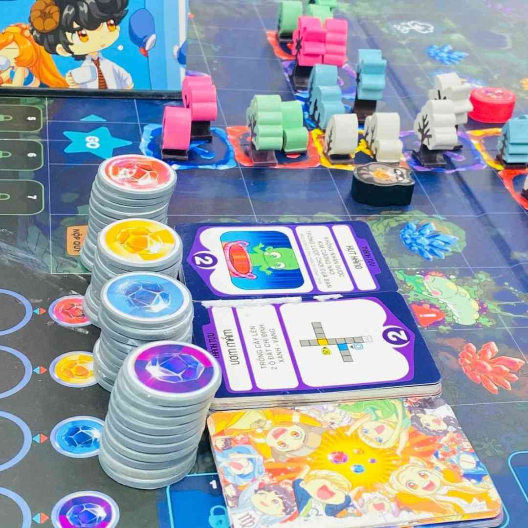 Thành phần board game Khu Rừng Kim Cương 0