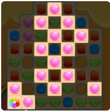 Các bước di chuyển và các loại Kẹo 8