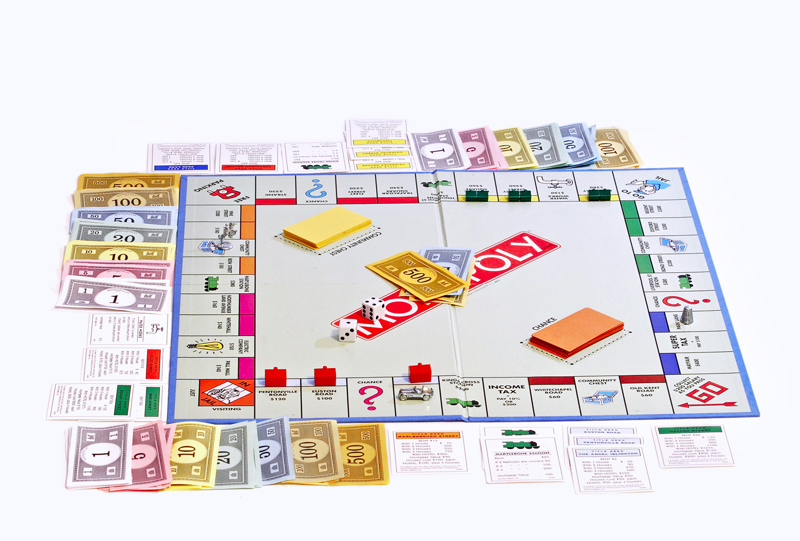 Một bộ đồ Monopoly bao gồm 0