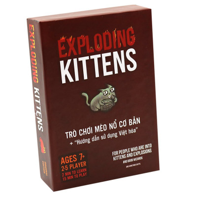 Bộ Bài Mèo Nổ Exploding Kitten  Việt Hóa