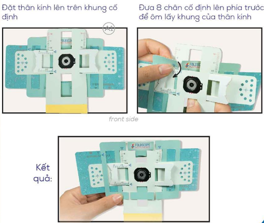 Hướng dẫn cách lắp bộ Kính Foldscope 9