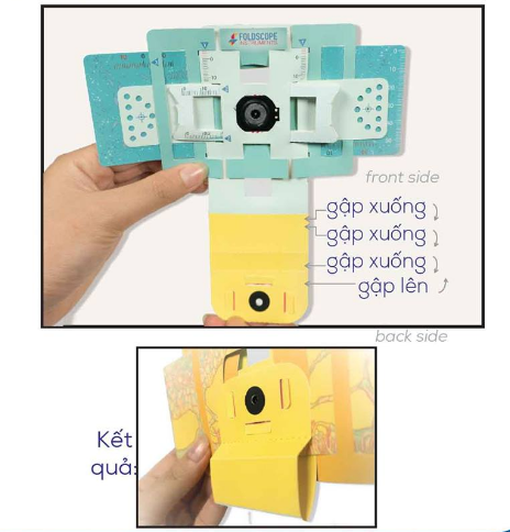 Hướng dẫn cách lắp bộ Kính Foldscope 10