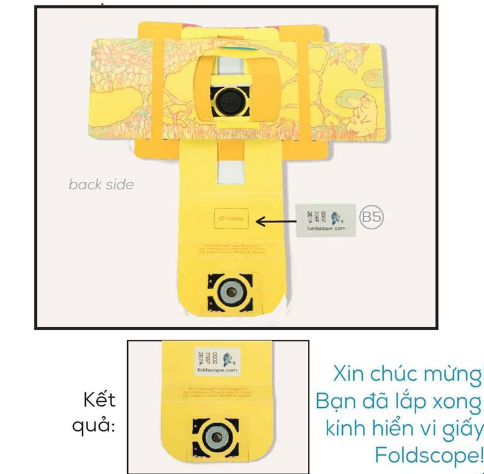 Hướng dẫn cách lắp bộ Kính Foldscope 11