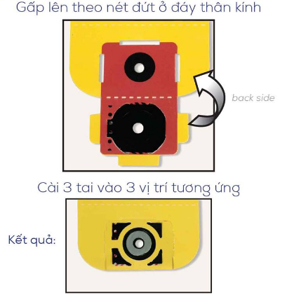 Hướng dẫn cách lắp bộ Kính Foldscope 3