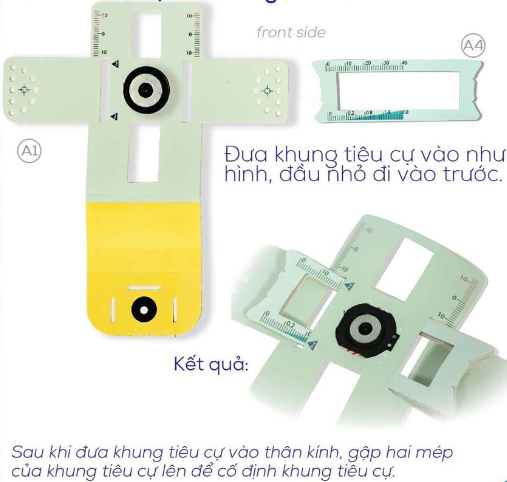 Hướng dẫn cách lắp bộ Kính Foldscope 6