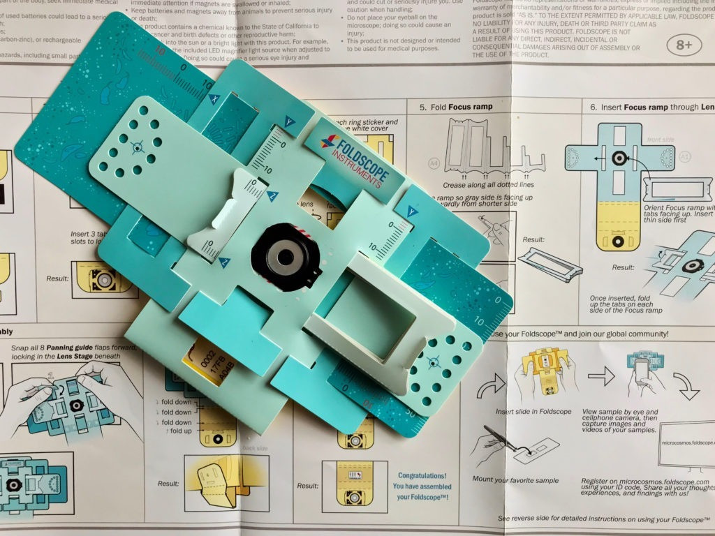 Giới thiệu về Kính hiển vi giấy (Foldscope) 0