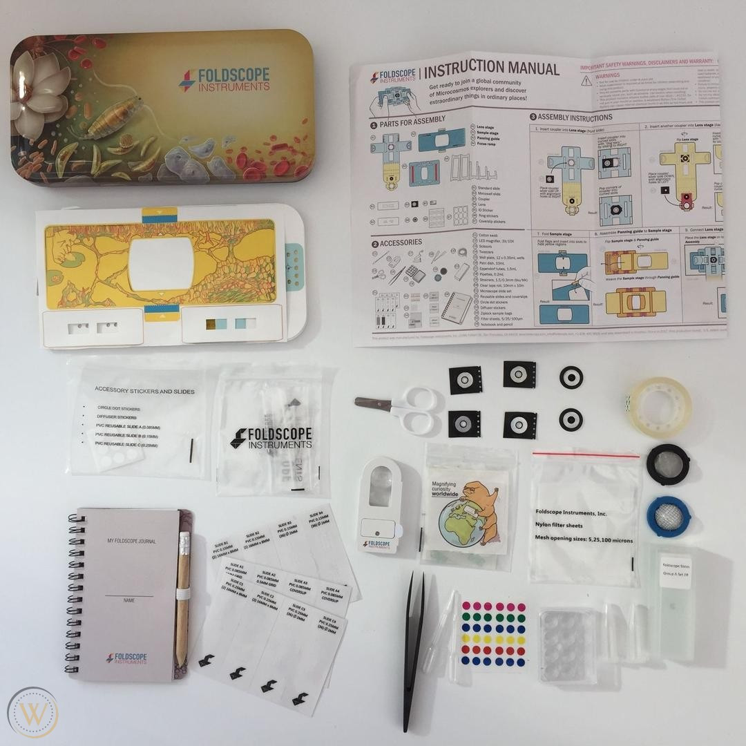 Bộ Kính hiển vi giấy (Foldscope) 0