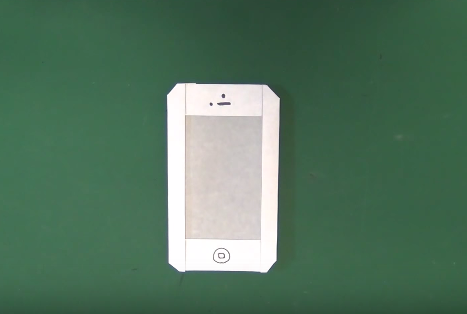 Gấp điện thoại Iphone bằng giấy 6