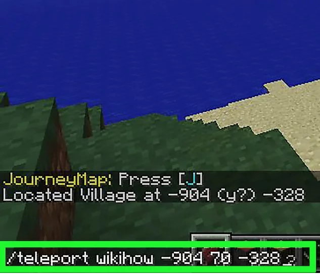 Tìm kiếm dân làng trên Minecraft PC bằng Cheat code 4