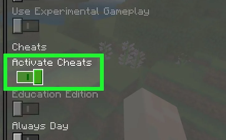 Tìm kiếm dân làng trên Minecraft Mobile bằng Cheat code 3