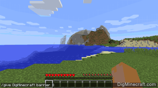 Bước 3: Nhập lệnh lấy Block tàng hình 0