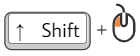 Ý nghĩa tổ hợp Shift + Left Click 0
