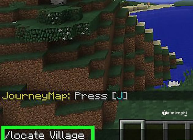 Tìm kiếm dân làng trên Minecraft PC bằng Cheat code 2