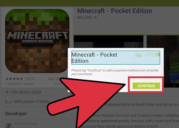 Tải và cài Minecraft trên máy điện thoại Android/IOS 2