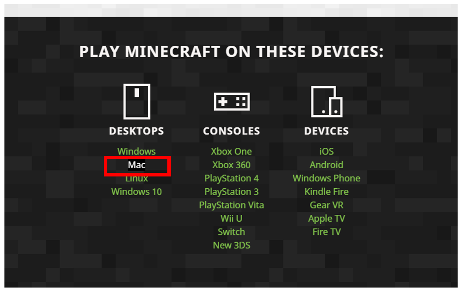 Tải và cài Minecraft trên máy Mac 1