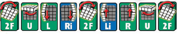 Bước C: Giải hoàn thiện Rubik 4x4 theo phương pháp giải Rubik 3x3 14