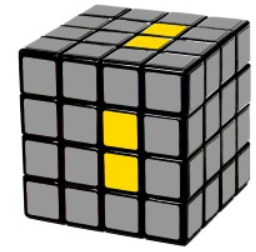 Bước A:  Giải những viên Trung tâm của Rubik 3