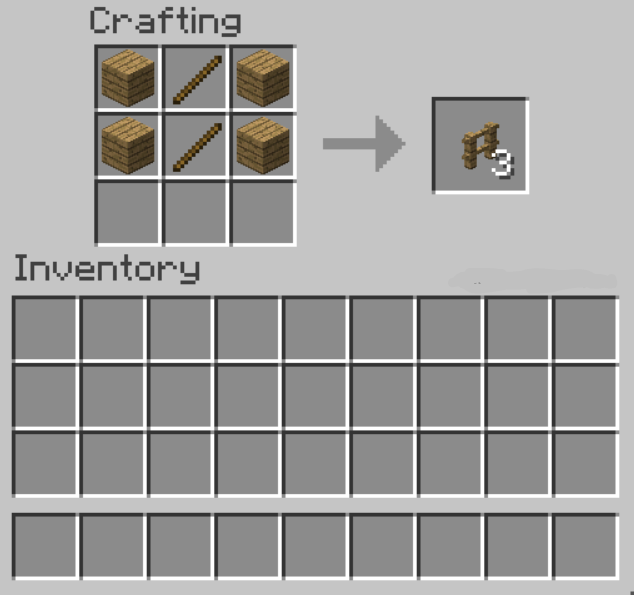 Cách tạo Hàng rào gỗ trong Minecraft 1