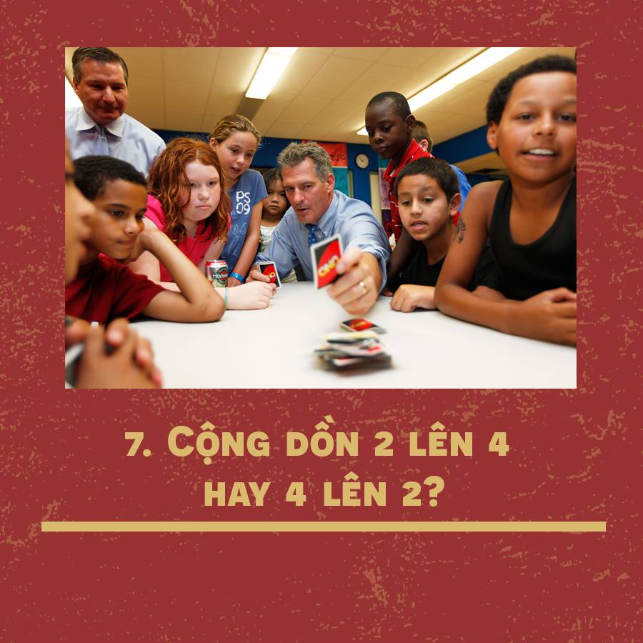 Cộng dồn 2 lên 4 hay 4 lên 2? 0