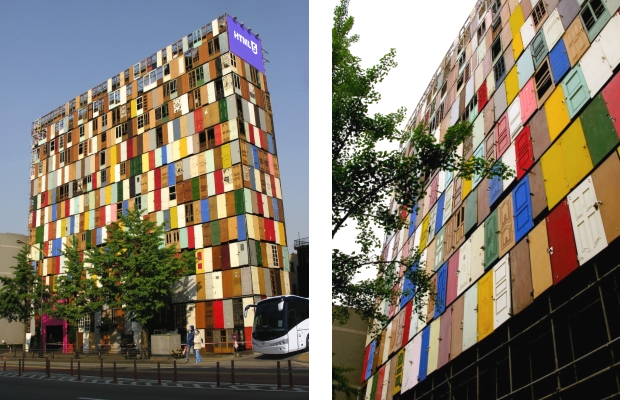 Tòa nhà với 1000 cánh cửa tái chế - Hàn Quốc 0
