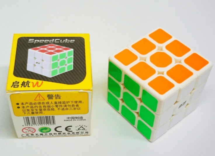 Rubik 3x3x3 Qiyi Sail W - Sticker, Trắng, Có nam châm