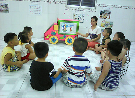 Cách chơi trò chơi Xe ô tô tải của bé 0