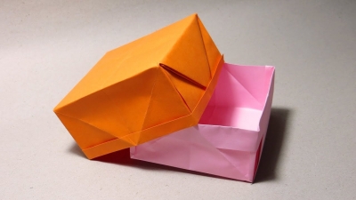 Cách gấp thúng giấy Origami